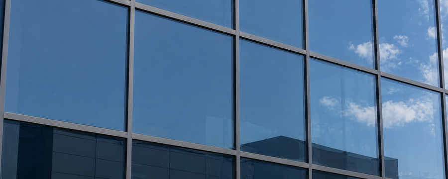 Fenster vor der Glasreinigung